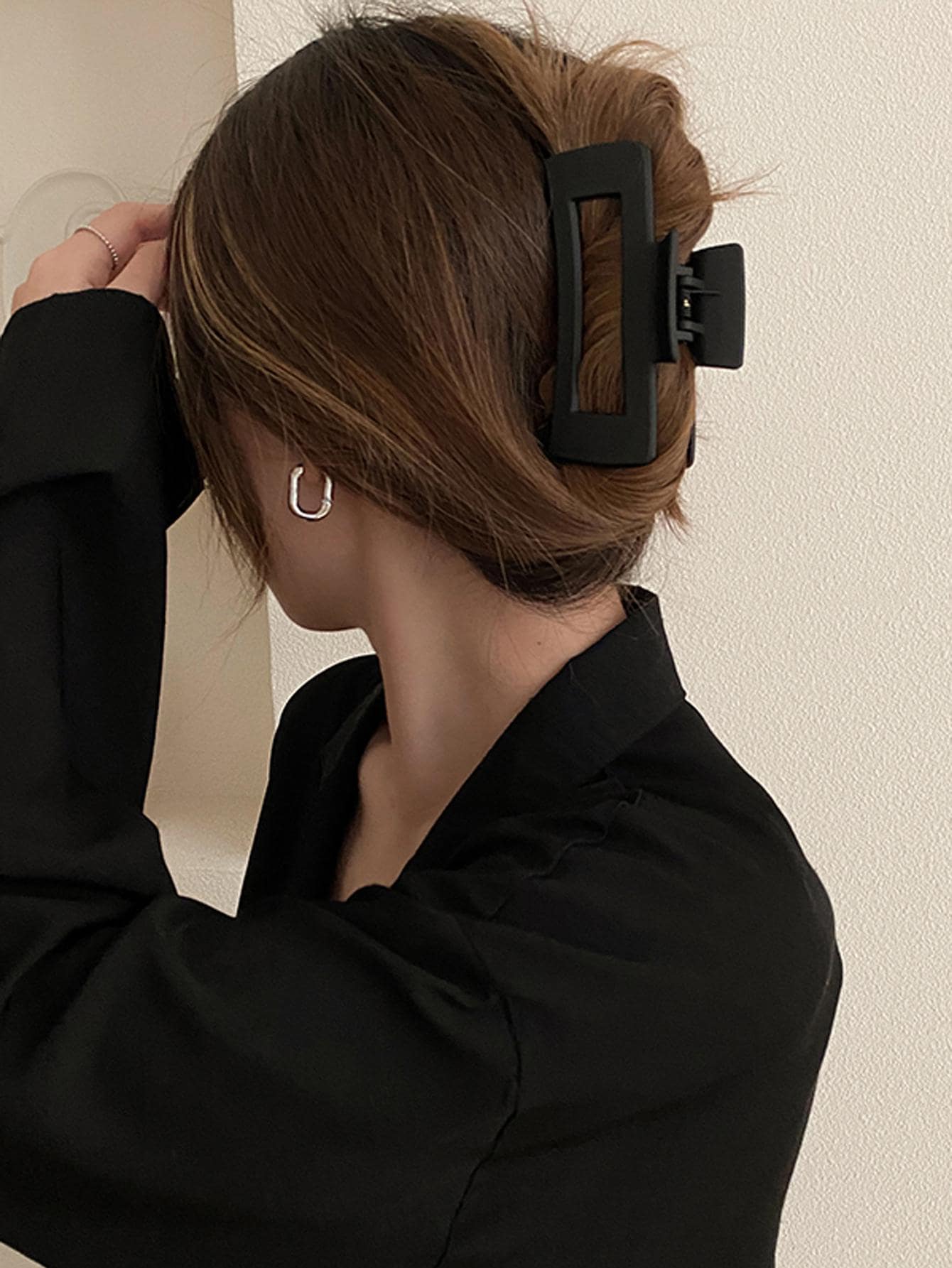 Black Matte Hair Claw