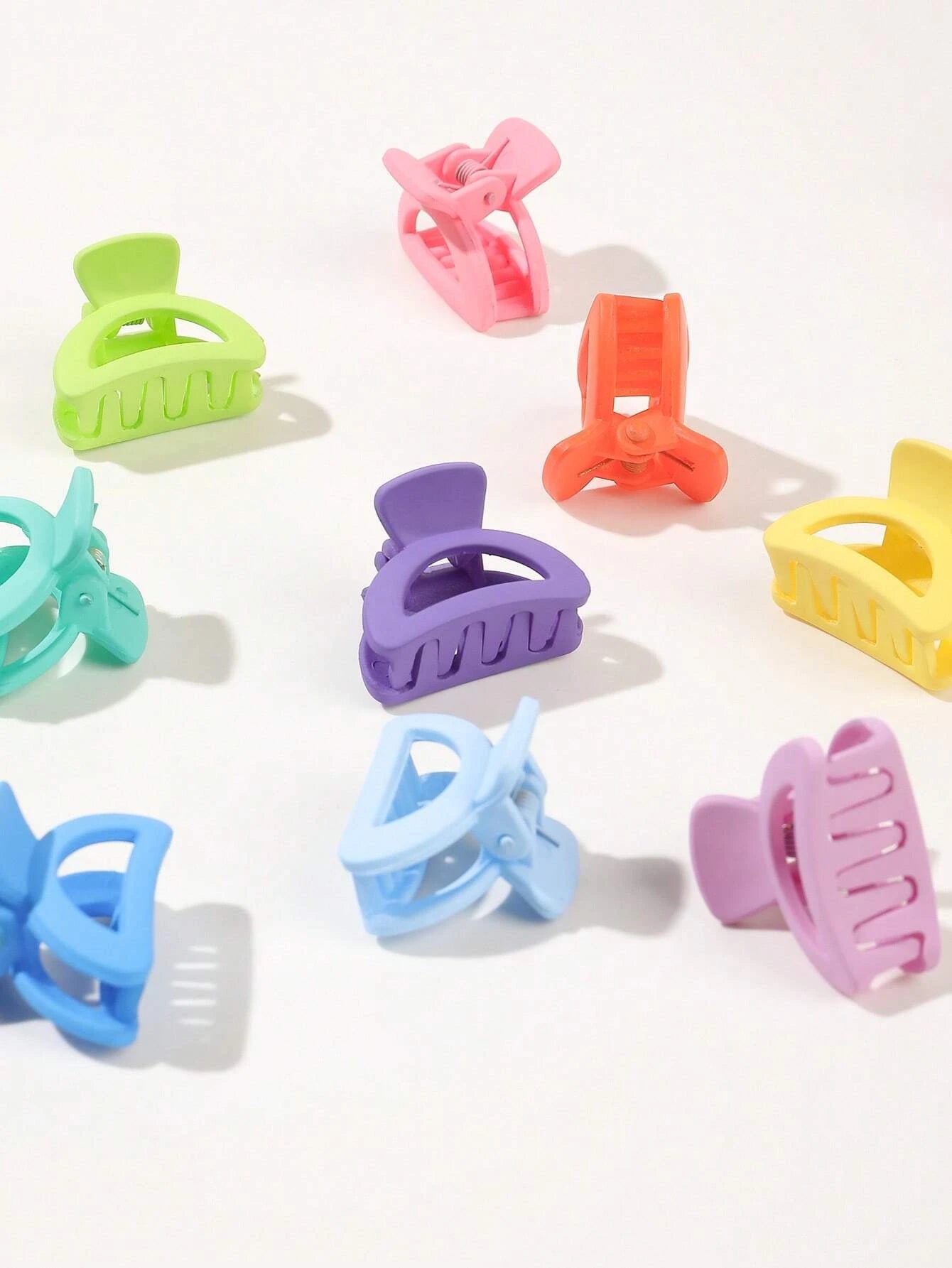 Mini Moon Matte Hair Claw - Pack of 5