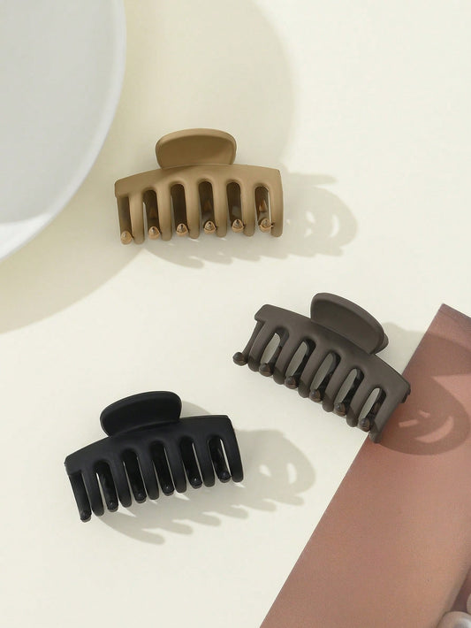 Mini Comb Matte Hair Claw - Pack of 5