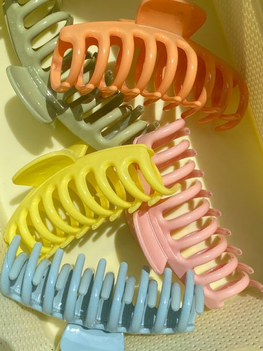 Comb Matte Hair Claw - Pack of 3