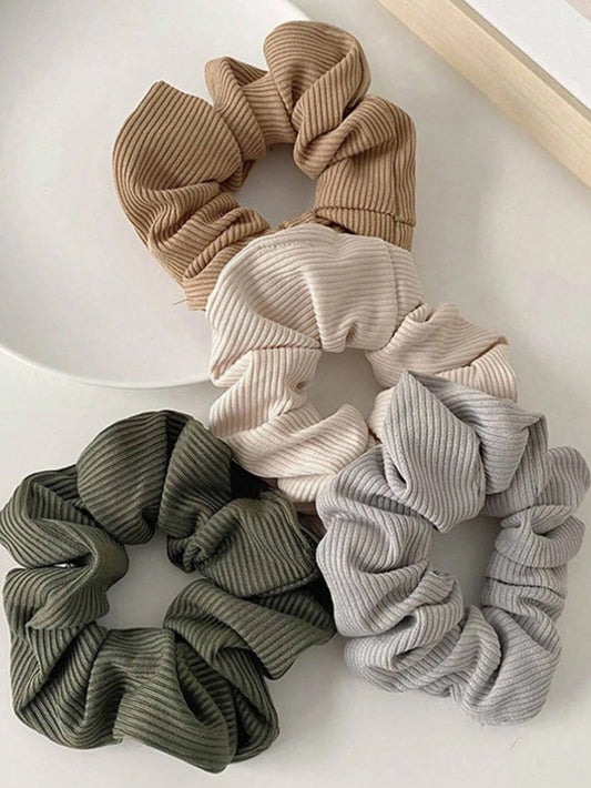 Fabric Pleated Srunchies