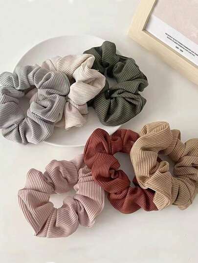 Fabric Pleated Srunchies