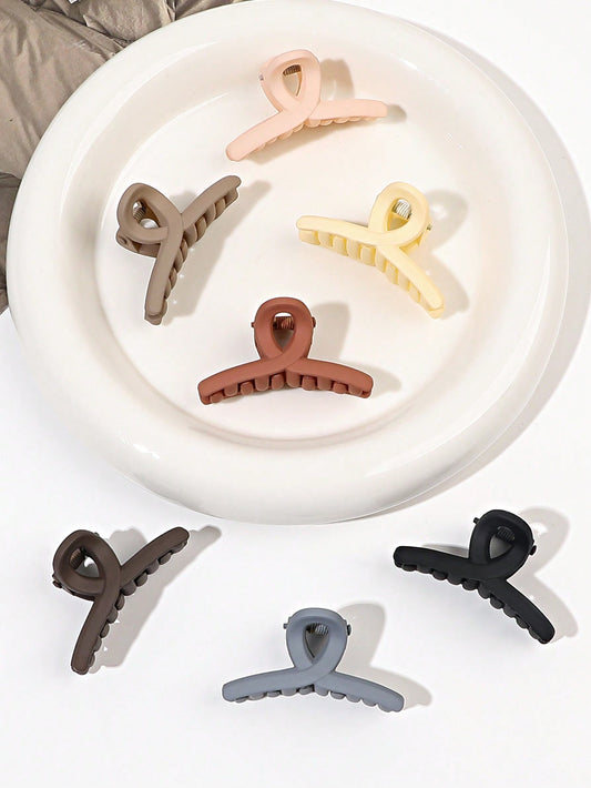 Mini Twisted Matte Hair Claw - Pack of 5