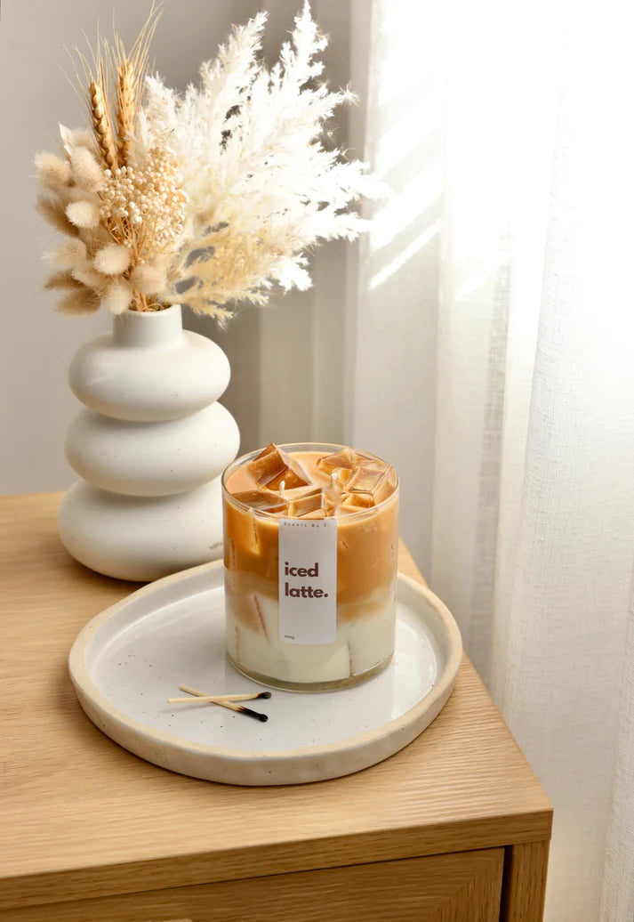 Ice Coffee Latte Candle